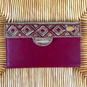 🆕Christina Leather Embellished Wallet - NEW